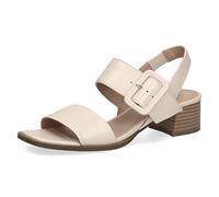 Caprice Sandale mit Absatz Beige Leder 28211