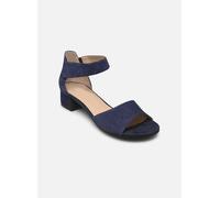 CAPRICE Damen Sandalen mit Absatz aus Leder mit Riemchen, Blau (Ocean Suede), 38.5 EU