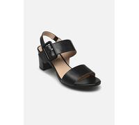 Caprice Damen Sandalen mit Absatz 28306-42 N – Leder, Fußbett, Schwarz – Größe 40
