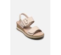 Caprice Sandalette SanKeil Snow Nubuk – Leder mit Fußbett – Weiß Gr. 40