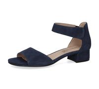 Caprice Damen Sling-Sandalen mit Absatz, Leder, Riemchen – Blau (Ocean Suede) 39 EU