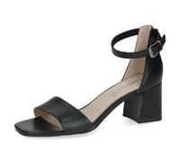 Riemchensandale CAPRICE "Caprice Sandalen Nappaleder", Damen, Gr. 38, schwarz, Nappaleder, Schuhe Riemchensandale (62932231-38) schwarz