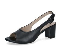 Peeptoepumps CAPRICE "Caprice Pumps Nappaleder", Damen, Gr. 38,5, schwarz, Nappaleder, Schuhe (48676600-38,5) schwarz