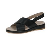 Caprice SanKeilSchwarzLeder für Damen, schwarz, Größe 38 EU