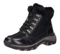 Caprice Schnür Boots Damen schwarz 37