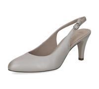 Slingpumps CAPRICE "Caprice Pumps Leder", Damen, Gr. 38,5, stone, Leder, Schuhe Slingpumps (29037449-38,5) stone