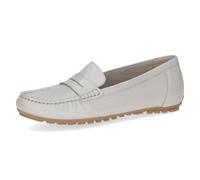 CAPRICE Damen Mokassins aus Leder Elegant, Cremefarben (Pearl Per.Deer), 40 EU