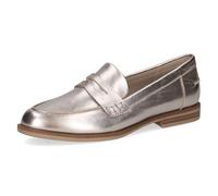 Slipper CAPRICE "Caprice Slipper Leder", Damen, Gr. 38, taupe, Leder, Schuhe Slipper (53333549-38) taupe