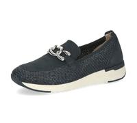 Caprice Leder-Slipper in Dunkelblau - Größe 37 | Damen Schuhe Halbschuhe