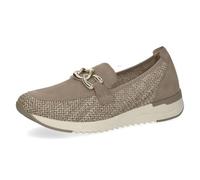 Caprice Leder-Slipper in Taupe - Größe 39 | Damen Schuhe Halbschuhe