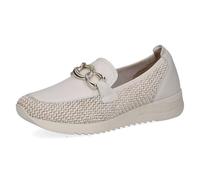 Caprice Leder-Slipper in Creme - Größe 39 | Damen Schuhe Halbschuhe