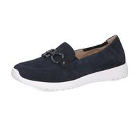 Caprice Slipper Ocean Suede Damen Veloursleder Blau Größe 36