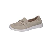 Caprice Damen Slipper 9-24708-42 Leder Grau (Lt.Grey Suede) Größe 39