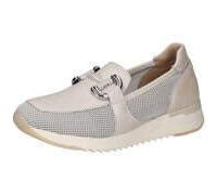Slipper CAPRICE, Damen, Gr. 36, sanftes weiß, kombiniert, Leder, Textil, Schuhe Slipper, Sneaker, Freizeitschuh, Schlupfschuh mit Wechselfußbett in Weite G, Topseller (18849625-36)