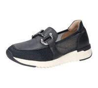 Slipper CAPRICE Gr. 40, blau (dunkelblau kombiniert) Damen Schuhe Slip ons Slip-on Sneaker, Freizeitschuh, Schlupfschuh mit Zierschnalle (66114337-40)