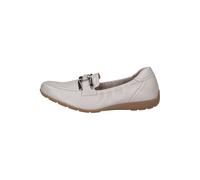Caprice Damen Slipper Pearl Per.Deer aus Leder, bequem, cremefarben – Größe 37