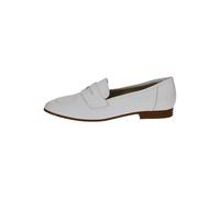 CAPRICE Damen Slipper aus Leder Elegant, Weiß (White Nappa), 41 EU