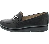 CAPRICE Damen Slipper aus Leder mit Keilabsatz, Schwarz (Black Nappa), 37 EU