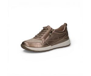 Caprice Sneaker 23760 (Leder, mit seitlichen Reissverschluss) taupe/gold Damen, Größe Euro (US) 40