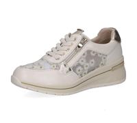 Sneaker CAPRICE "Caprice Sneaker Leder/Textil", Damen, Gr. 42, vanilla, Leder, Textil, Schuhe Sneaker (98730462-42) vanilla