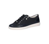CAPRICE Damen Sneaker flach aus Leder mit Reißverschluss, Blau (Ocean Comb), 40 EU