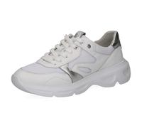 CAPRICE Damen Sneaker flach, Weiß (White Comb), 40