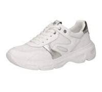 CAPRICE Damen Sneaker flach, Weiß (White Comb), 40