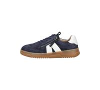 Caprice Damen Sneaker flach aus Leder mit Reißverschluss, Blau (Ocean/White), 40 EU