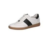 Caprice Damen Sneaker flach aus Leder Weiß Größe 37,5 EU