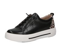 Caprice Slip-On Sneaker 90310040 – Veloursleder, Slipper mit Gummizügen – Damen Schwarz 37,5