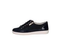 CAPRICE Damen Sneaker flach aus Leder mit Reißverschluss, Blau (Ocean Comb), 38 EU