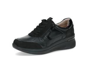 Caprice SneakH-WeiteSchwarzLEder für Damen, schwarz, Größe 40 EU
