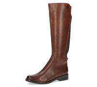 CAPRICE Damen Hohe Stiefel mit Absatz mit Reißverschluss Elegant, Braun (Cognac Comb), 37 EU