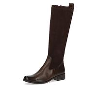 CAPRICE Damen Hohe Stiefel mit Absatz Runde Spitze Blockabsatz, Braun (Dk Brown Comb), 40 EU