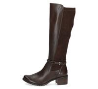 CAPRICE Damen Hohe Stiefel mit Absatz mit Schnalle Kniehoch, Braun (Dk Brown Comb), 39 EU