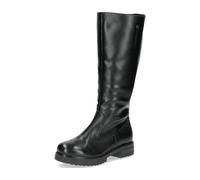 CAPRICE Damen Hohe Stiefel ohne Absatz Gefüttert Wasserabweisend, Schwarz (Black Nappa), 38 EU