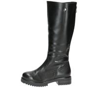 CAPRICE Damen Hohe Stiefel ohne Absatz Gefüttert Wasserabweisend, Schwarz (Black Nappa), 39 EU