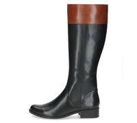Caprice Stiefel 31449104-40 Damen Nappaleder Langschaft Reiter-Optik Blockabsatz Schwarz Gr. 40