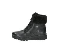 CAPRICE Comfort Damen Stiefeletten zum Schnüren Gefüttert Bequem, Schwarz (Black Nappa), 41 EU