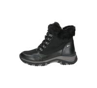 CAPRICE Damen Sneaker hoch mit Fütterung mit Schnürsenkeln Wasserabweisend, Schwarz (Black Nappa Co), 41 EU