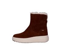 CAPRICE Damen Stiefeletten aus Leder Wasserabweisend, Braun (Cognac Suede), 37 EU