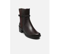 CAPRICE Damen Stiefeletten mit Schnalle Blockabsatz, Braun (Dk Brown Comb), 37 EU