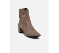CAPRICE Damen Stiefeletten mit Absatz mit Reißverschluss Vegan, Braun (Cafe Stretch), 40 EU
