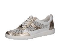 CAPRICE Damen 9-23704-44 Sneaker, White Lt Gold, 40 EU