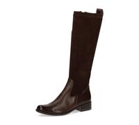 CAPRICE Damen Hohe Stiefel mit Absatz Runde Spitze Blockabsatz, Braun (Dk Brown Comb), 38.5 EU