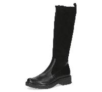 CAPRICE Damen Stiefel mit Absatz Kniehoch mit Reißverschluss, Schwarz (Black Comb), 38 EU