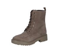 Caprice Women Lace Boot Flat Leder | 9-25214-47 - Schnürung, Reißverschluss, Memotion, kein Absatz 4 cm