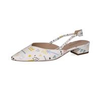 Slingpumps PETER KAISER "Peter Kaiser Pumps Leder", Damen, Gr. 38,5, weiß, Leder, Schuhe Slingpumps (65903138-38,5) weiß
