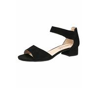 Caprice Women's 9-9-28212-28 Heeled Sandal, BLACK SUEDE, 6 UK