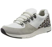 Caprice Women's Kaia Low-Top Sneakers, White (WHITE/LEO 194), 5 UK